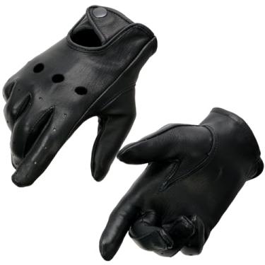 Imagem de Milwaukee Leather MG7720 Luvas femininas de couro preto sem forro para dirigir profissional - Médio
