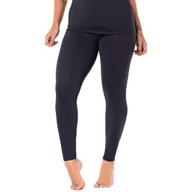 Imagem de Calça Legging Térmica Peluciada Inverno Preta Lisa Suplex Feminina-Feminino