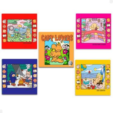 Imagem de Kit 5 Livrinhos de Colorir Capy Lovers tipo Bobbie Goods - Agitt