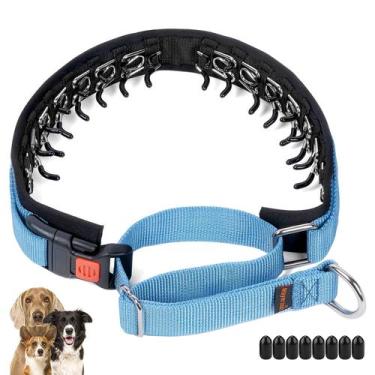 Imagem de Coleira para cães Mayerzon No Pull Martingale para cães azul (M)