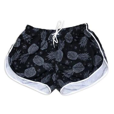 Imagem de Short Feminino Abacaxi Praia Piscina Tactel Estampado - FOR STREET, G,