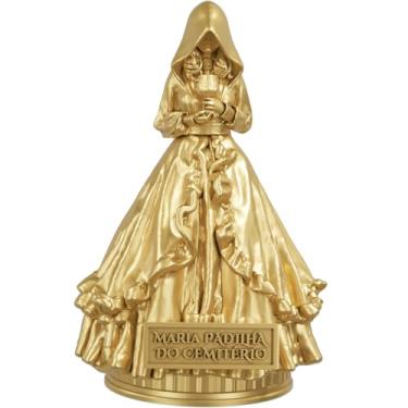 Imagem de Estátua Pombagira Maria Padilha do Cemitério Imagem Umbanda Candomblé (Cor Ouro)