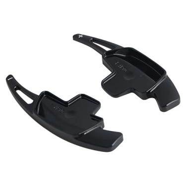 Imagem de HIBEYO Extensor de pá de mudança de carro adequado para Mercedes-Benz A B C E S Class CLA CLS SL SLC GLA GLC GLS G-Class GLB V-Class Vito ABS extensão de volante de plástico - preto brilhante