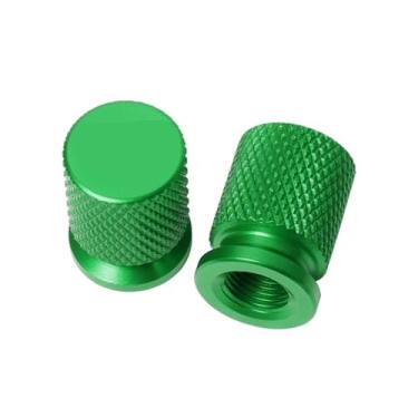 Imagem de jininshengxindianzi Compatible With Royal Enfield Bullet/Meteor/Classic 350 500 Interceptor 650 Continental GT 535 Himalayan 411 400 Motorcycle Tire Valve Caps(Green)