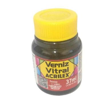 Imagem de Verniz Vitral Vermelho Fogo - 507 - Acrilex - 37Ml