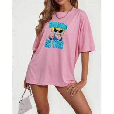 Imagem de Camiseta Feminina Oversized Estampa Força Do Ódio Lindinha - Dhonorio,