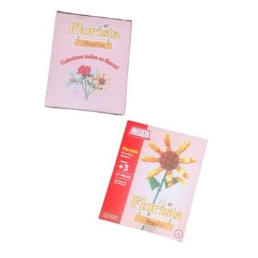 Imagem de Bloco De Montar Flores Modelo Girassol Com 57 Peças Medidas Da Caixa 11,5 x 14,5 x 4,3 cm Colecionável