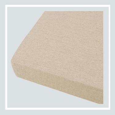 Imagem de Almofada de banco de 1 peça, almofadas impermeáveis para móveis de pátio, almofadas de cadeira de linho originais, almofada de assento antiderrapante para janela saliente, para sofá de varanda com