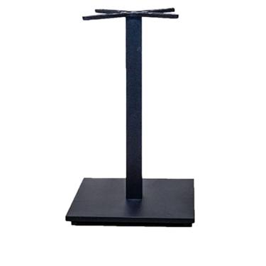 Imagem de Base De Mesa De Jantar Quadrada Estocolmo Alpha Fratini 72 Cm (altura) Aço Preto Com Ba...