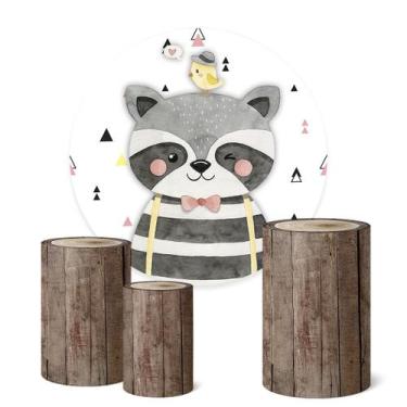 Imagem de Trio Capas Cilindro + Painel Redondo 1,50m Bosque - Fadrix, K1BSQ0017