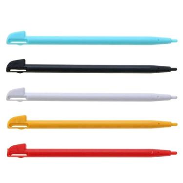 Imagem de 5 peças de caneta Stylus de plástico para console de jogos, tela sensível ao toque, substituição para console wii u WIIU (cada 1 peça)
