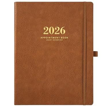 Imagem de Agenda semanal 2024 – Agenda diária horária 2024 com intervalo de 15 minutos, janeiro de 2024 – dezembro de 2024, 21,5 x 28 cm, alcance seus objetivos e melhore a produtividade – Brwon