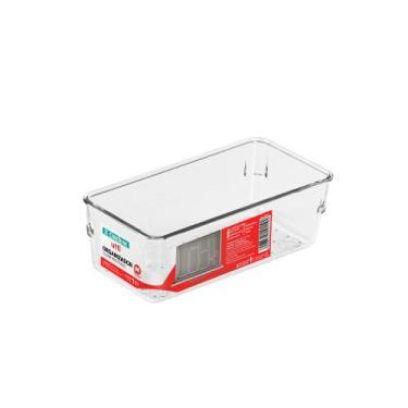 Imagem de Cesto Organizador Plástico Multiuso M Clear Transparente Utti Ordene