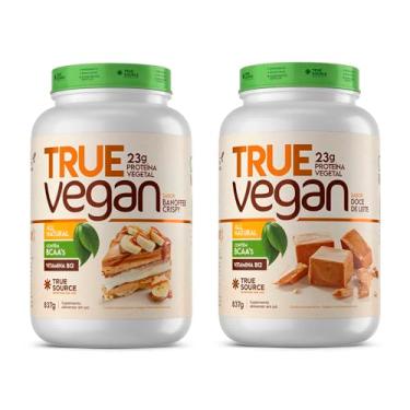 Imagem de 2x True Vegan Proteína Vegana 837g - True Source (837g, Banoffee/Doce de Leite)