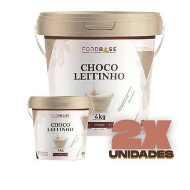Imagem de Kit 2 potes - mescla chocoleitinho com leite ninho foodbase - FOOD BAS