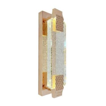 Imagem de Arandela LED Jersey 10w 3000k Branco Quente 800lm Dourada Bivolt ELEtr