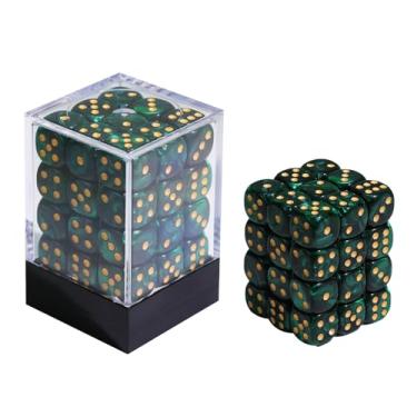 Imagem de FIGURESLAB 36PCS 12mm 6 Sided Mini Dice Set with Box, D6 Game Dice Set 6 Sided Standard Dices, Compatible with Yahtzee RPG D&D Board Games Classroom Teaching Dices Game Math Learning