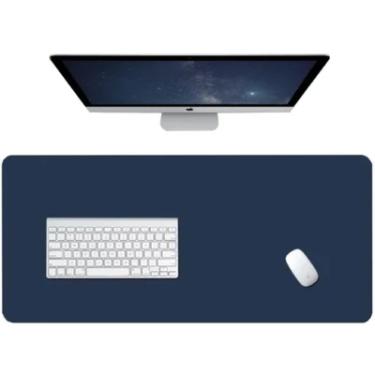 Imagem de Mousepad 90x40cm Tecido Macio Antiderrapante Sem Costura - Azul