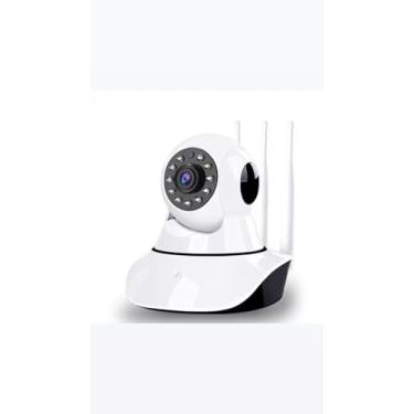 Imagem de Câmera IP Wi-Fi, 1080P Full HD, Visão Noturna, Rotação 360°, 3 Antenas, Áudio Bidirecional, Compatível com App NÃO ACOMPANHA MICRO SD NÃO