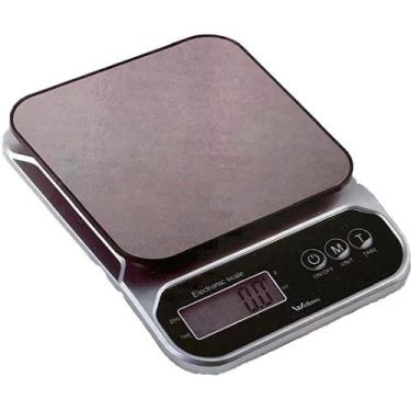 Imagem de Balança Digital Cozinha Inox 5kg Precisão Alta Portátil - Wellmix