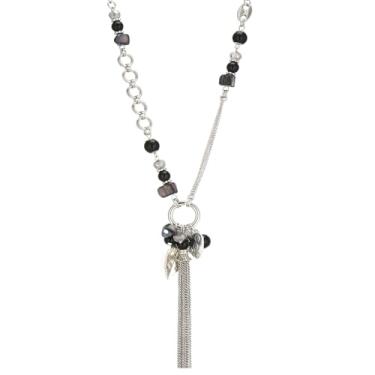 Imagem de FULU AUTUMN Colares longos para mulheres, moderno, longo, grosso, com contas, bijuterias, bijuterias, presentes para o dia das mães, 82.55 cm, Pérola, Sem Pedra Preciosa