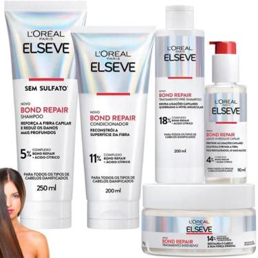 Imagem de Kit Novo Elseve Bond Repair Leave-In Resgate Capilar 4% Ácid - L'oreal