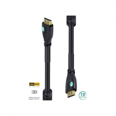 Imagem de Cabo Hdmi 2.0 4k Ultra Hd 3d Conexão Ethernet Com Filtro 10 Metros - H20f-10