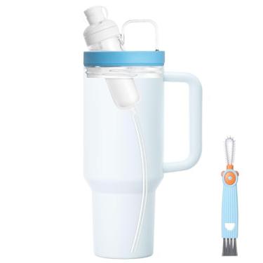 Imagem de Adaptador de copo para Stanley 1,134 g Quencher H2.0 FlowState Tumblers to Flavor Cartridge, adaptador para Stanley, sem BPA, vedação de silicone de grau alimentício à prova de vazamento