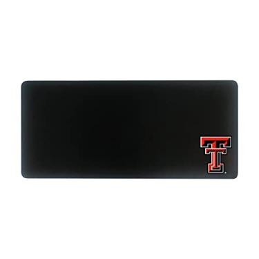 Imagem de OTM Essentials Texas Tech University Tapete de mesa de pano clássico, material de escritório durável, base antiderrapante, almofada de mesa responsiva com superfície de pano suave, preto