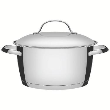 Imagem de Caçarola Funda Tramontina Allegra em Aço Inox com Fundo Triplo 20 cm 3,1 L 62654201
