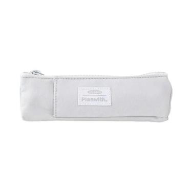 Imagem de Porta-lápis de lona fino para notebook com faixa elástica ajustável, b