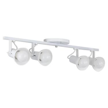 Imagem de Spot Trilho 4 Sobrepor Direcionável E-27 Branco - Set Iluminação