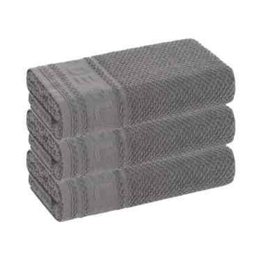 Imagem de Kit com 3 Panos de Copa Prato Guardanapo Escuro Felpudo Karsten Cuisine 46 x 65 cm