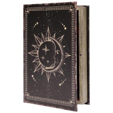 Imagem de Microkize Caixa de livros falsa decorativa para joias de valor vintage decoração de casa secreta segura controle remoto caixa tamanho M