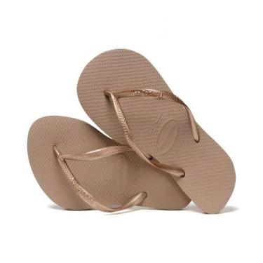 Imagem de Sandália Havaianas Slim Rose Gold 33/34