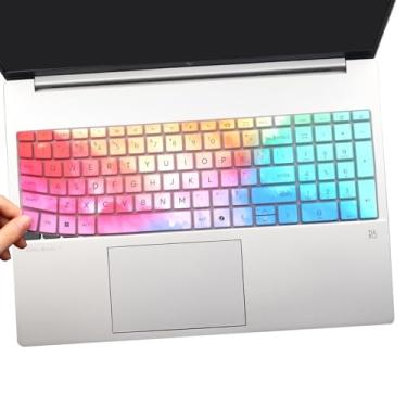 Imagem de Capa de teclado para laptop HP OmniBook 7 16-az Series 16-az0097nr 40.6 cm, 43.9 cm OmniBook 7 17-dc/OmniBook X 17-dd Series 17-dc0097nr 17-dd0047nr dd0057nr teclado layout dos EUA colorido