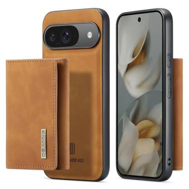 Imagem de Capa carteira de couro magnética destacável 2 em 1 para Google Pixel 10 Pro, com 7 compartimentos para cartão + compartimento para dinheiro, recurso de suporte, TPU à prova de choque e capa de