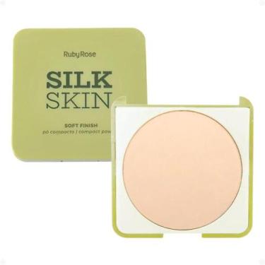 Imagem de Pó Compacto Ruby Rose Silk Skin Soft Finish Sunlit HB-T1400-2