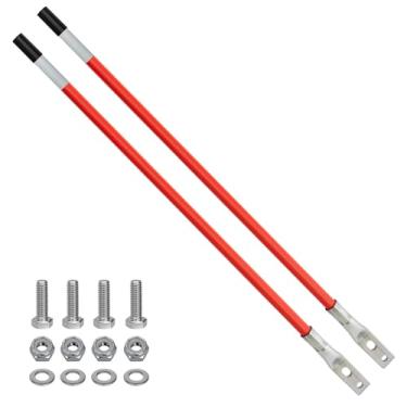 Imagem de SEASAIL Lâmina de guia de marcadores de arado de neve de 68 cm com acessórios de base de aço inoxidável 304 marcadores de arado adequados para a maioria dos arados de neve UVT ATV, caminhonete,