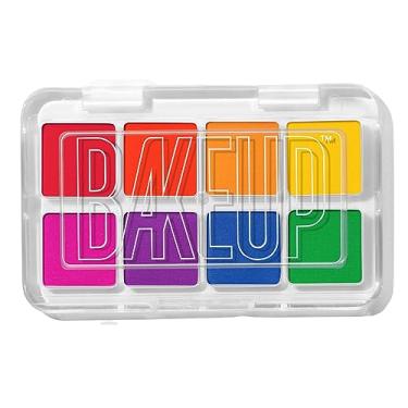 Imagem de Paleta de sombras primárias - Micro Palm | Sombra e pigmento em cores primárias, 6 pigmentos foscos, 2 sombras, maquiagem vegana de alto pigmento, tamanho de viagem, paleta fosca