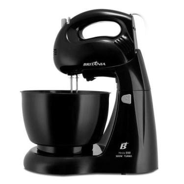 Imagem de Batedeira 500W BritÃnia PÃrola 4 Velocidades Preta - Britania, Preto, 