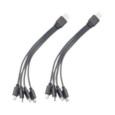 Imagem de Cabo Divisor USB 2.0 De Carregamento Rápido 5V 2A Com 4 Portas Micro U