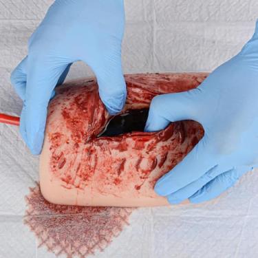 Imagem de Thigh Wound Pack Trainer Simula Wound Wrapping And Torniquet Trainer Treinador De Torniquete De Controle De Sangue Stop The Bleed Training Para Aulas De Medicina