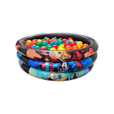 Imagem de Piscina Infantil Inflável 100L Vingadores + 50 Bolinhas