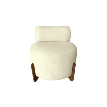 Imagem de Poltrona Monaco Decorativa Bouclé Para Sala, Quarto ou Closet - Estopa