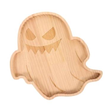 Imagem de Ｂｅｓｇａ Tábua de frios de Halloween, bandeja de servir, suprimentos para festas, para mesa interna, tábua de corte, prato decorativo para pão e massa