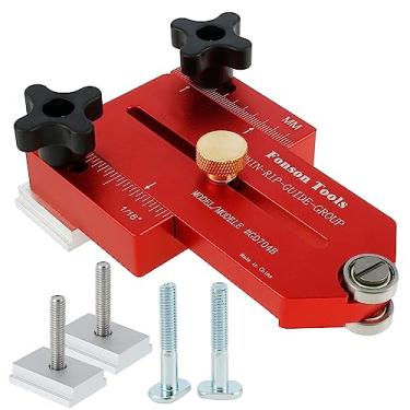 Imagem de Serra de mesa fina para marcenaria, ferramenta de guia de corte de placa fina de liga de alumínio resistente, módulo de contorno preciso, posicionador de fatiamento para cortar rasgos finos