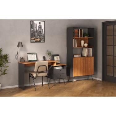Imagem de Conjunto Home Office: Escrivaninha 6142 e Estante 6195