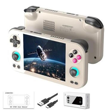 Imagem de Anbernic RG476h Retro Handheld Game Console 4.7-inch LTPS In-Cell Screen No Card Android 13 System 128G Storage Support AI Functions 3D Hall Effect Joystick WiFi Bluetooth HD and TV Output Grey