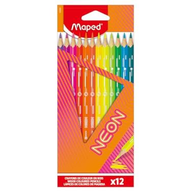 Imagem de LAPIS DE COR COLORPEPS NEON 12 CORES